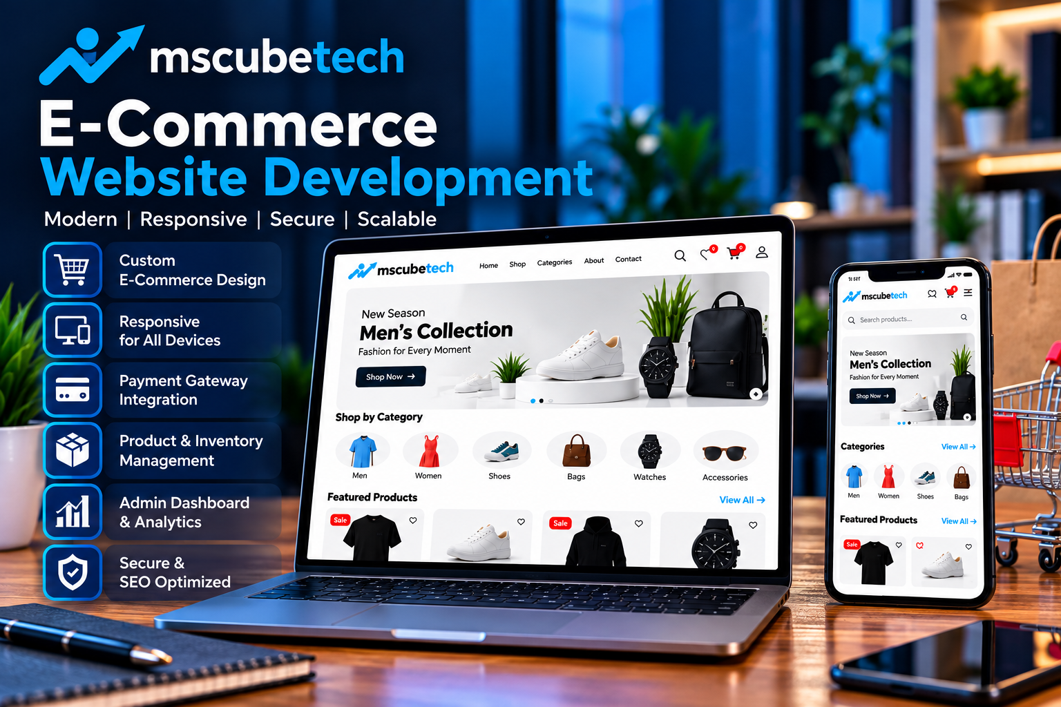 Online shopping and e-commerce storefront